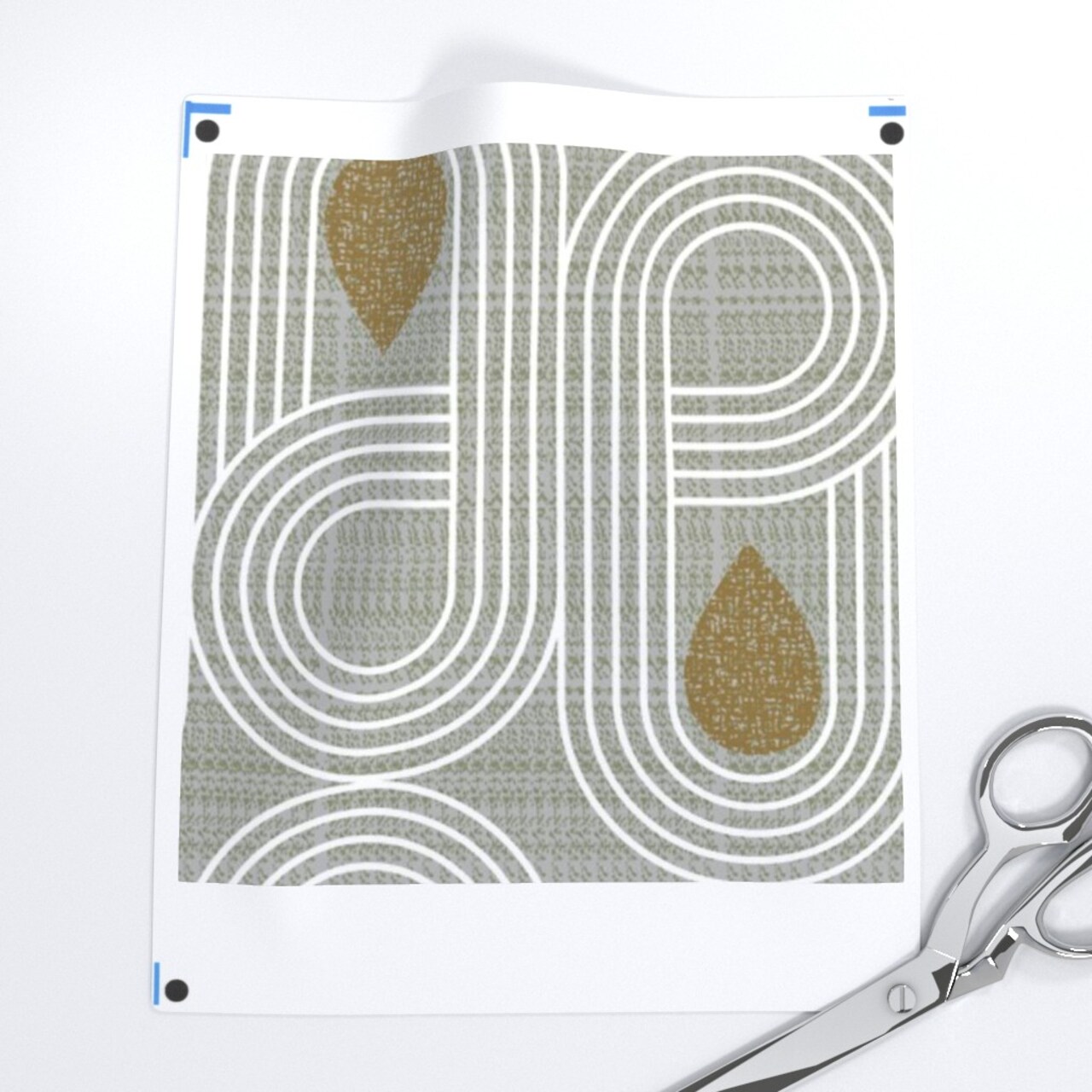 Mid Century Modern Retro Inspired Atomic Era 1950S 1960S Look Custom Pre-pasted Wallpaper by Spoonflower Pre-Pasted Wallpaper 2FT Wide